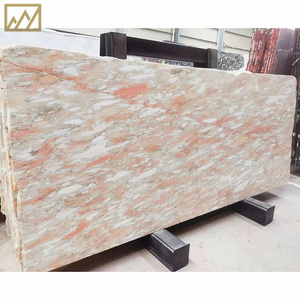 KINGS-WING Rose Pink Quartzite Slab Bathroom Sink Lady Countertop Rose Pink Quartzite Console Table Top Quartzite Slab For Women