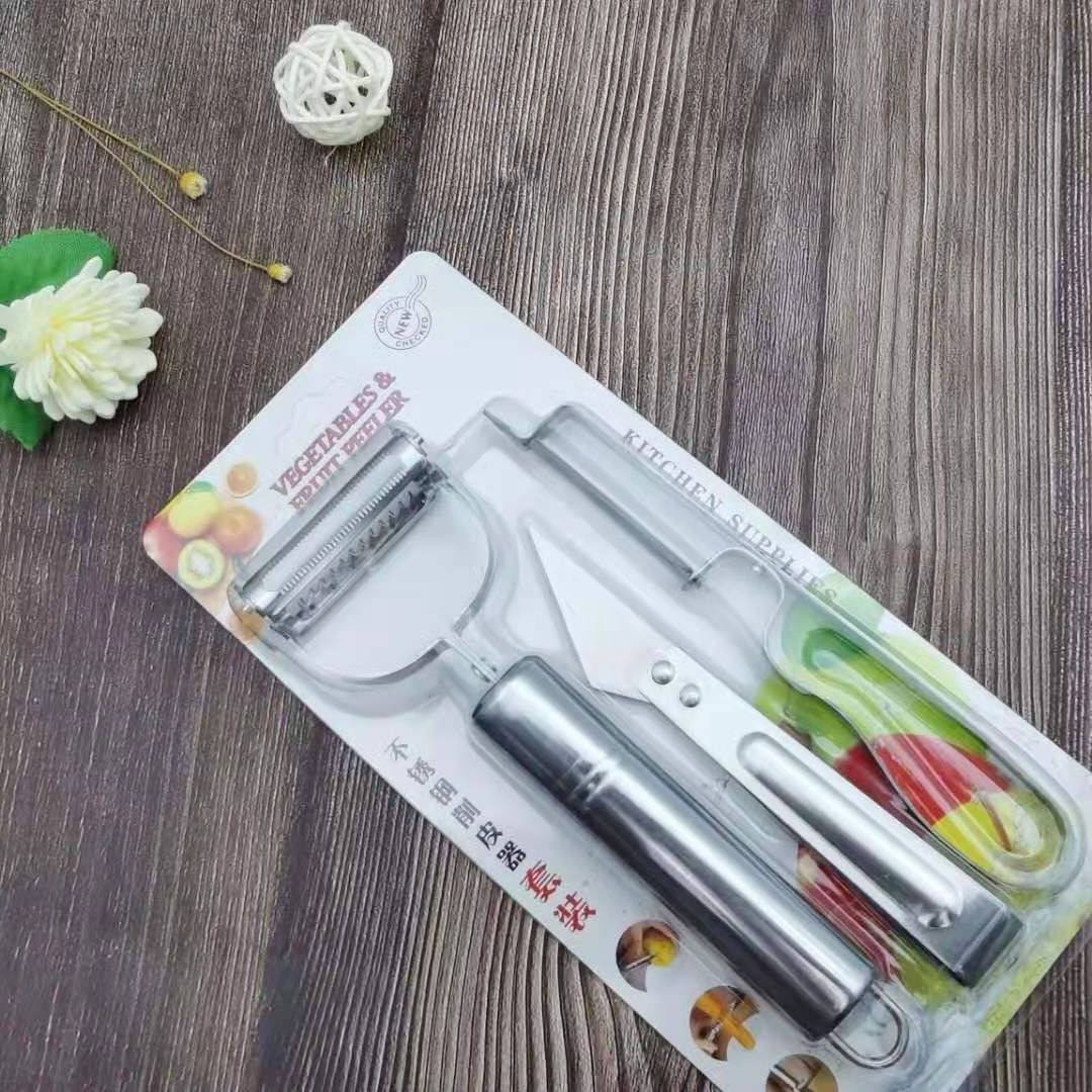 Peeling Knife Kitchen Special Three Piece Fruit Peeling Knife Slicer Potato Slicer Scraper