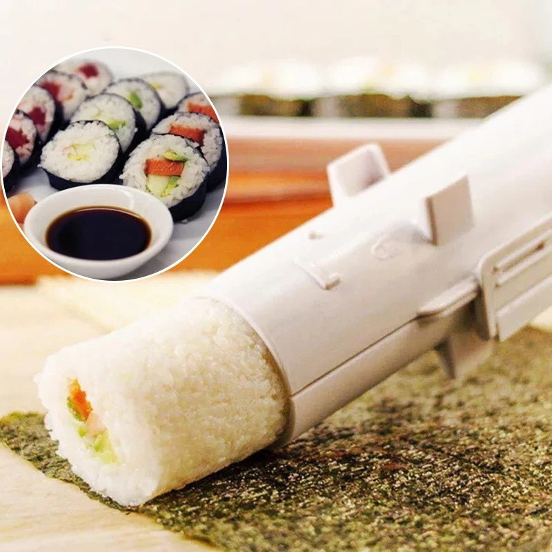 Japanese Roller Rice Mold Vegetable Meat Rolling DIY Sushi Making Machine Kitchen Sushi Tool Sushi Maker