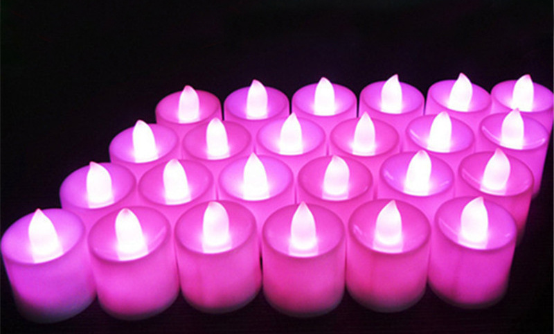 Wholesale Christmas Battery Operated Electric Flameless Plastic Mini Candles LED Tea Light With Smooth Surface Battery Operated