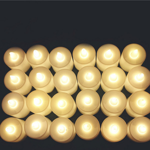 Wholesale Christmas Battery Operated Electric Flameless Plastic Mini Candles LED Tea Light With Smooth Surface Battery Operated