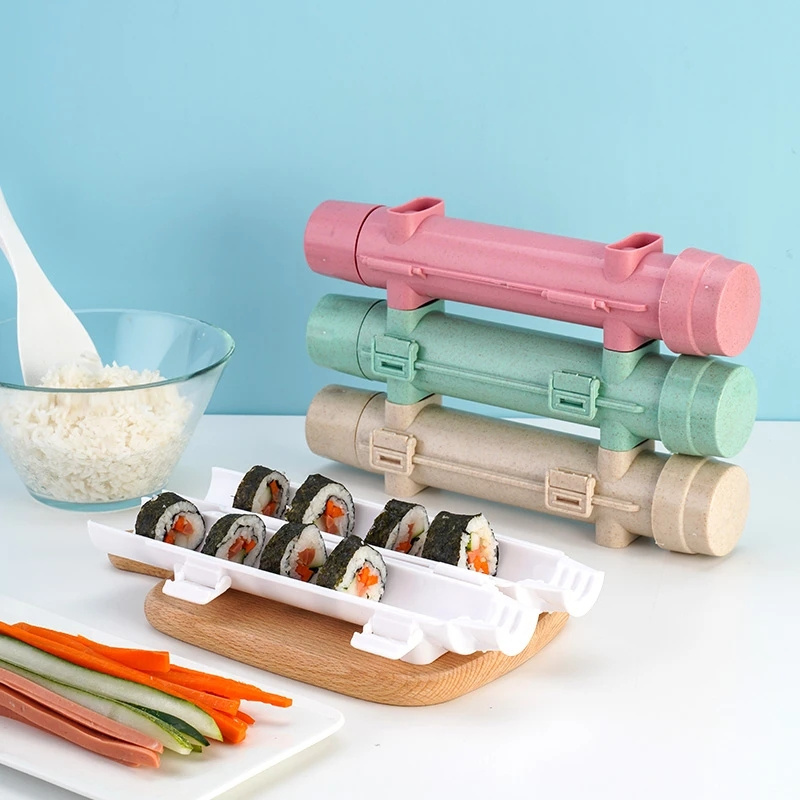 Japanese Roller Rice Mold Vegetable Meat Rolling DIY Sushi Making Machine Kitchen Sushi Tool Sushi Maker