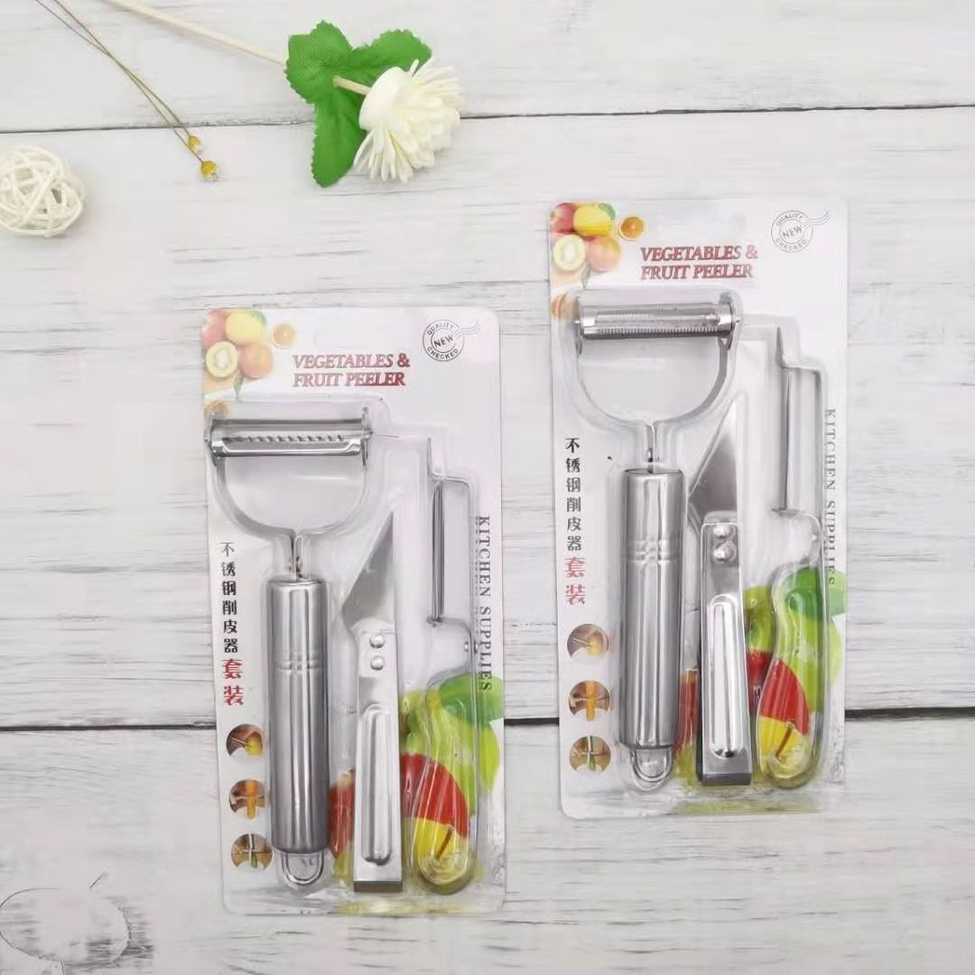 Peeling Knife Kitchen Special Three Piece Fruit Peeling Knife Slicer Potato Slicer Scraper