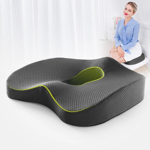 Gel Memory Foam U-shaped Seat Cushion Massage Car Office Chair for Long Sitting Back Tailbone Pain Relief Gel Cushion Pad