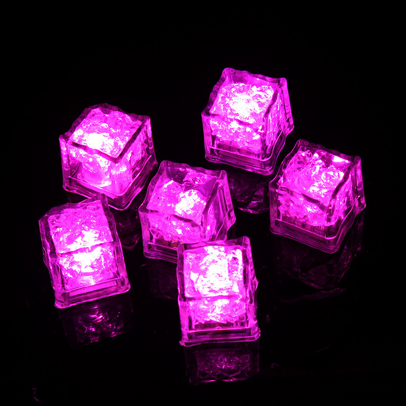 Hot Sale Led Ice Cube Flashing Plastic Cube Ice Led Glow Ice Cube For Drink Decoration Party And Bar