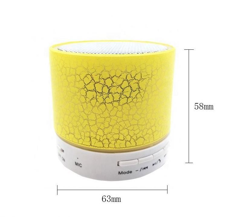 Outdoor Subwoofer Mini Portable A9 Wireless Speaker With Led Flashing Colorful Metal Bass Speaker For Mobile Phone