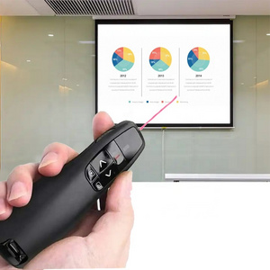 2.4G RF Wireless Presenter Laser Pointer PPT Page Turning Pen Remote Control Air Mouse Multi-functional Presentation Laser Point