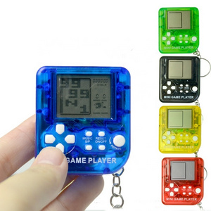 Popular Mini Handheld Key Chain Game Player Portable Game Console Toys for Kids Children Education Classical 26 Games Gamepad