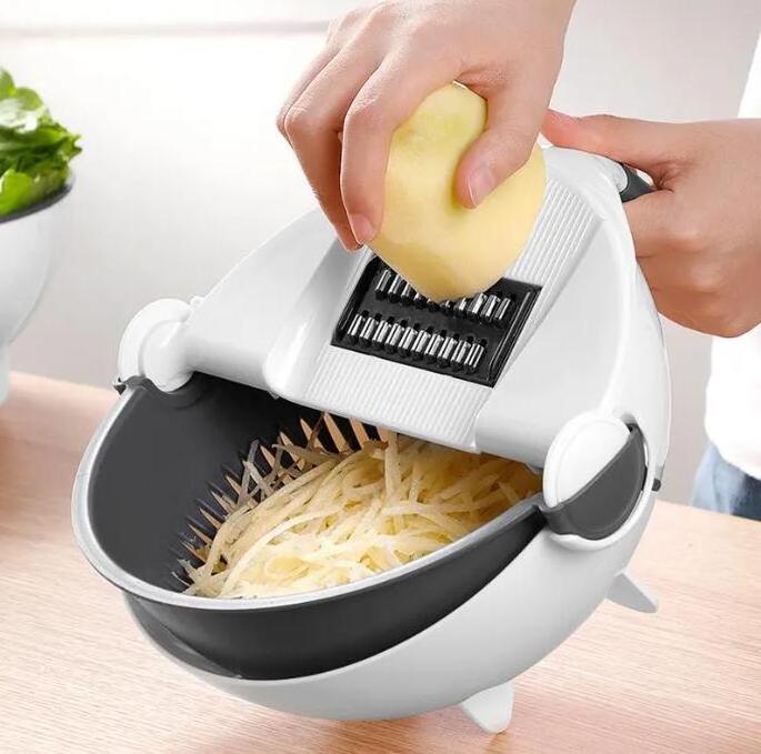 New Hot Sale Household Utensils Washing Basket Fruit Vegetable Peeling Parts Tomato Plastic Useful Slicing Kitchen Chopping Tool