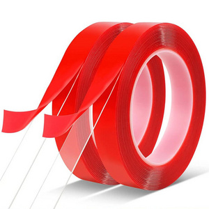 2 Rolls Double Sided Tape Heavy Duty Clear Adhesive Waterproof Removable Mounting Tape for Carpet Fix Home Office Wall Decor