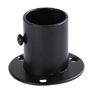 XC Black coated outdoor light post fixture pier mount pole base