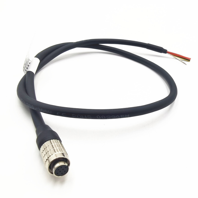 Factory Price OEM 28awg Black Sheathed Cable with Hirose HRS HR25-7TP 8PIN Connector Shielded Wire Harness Assembly