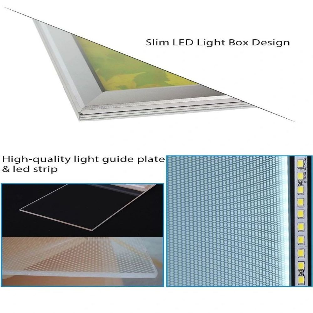 A1 A2 A3 A4 Desktop display Soft film inserted into aluminum picture frame led light  advertising light box a0