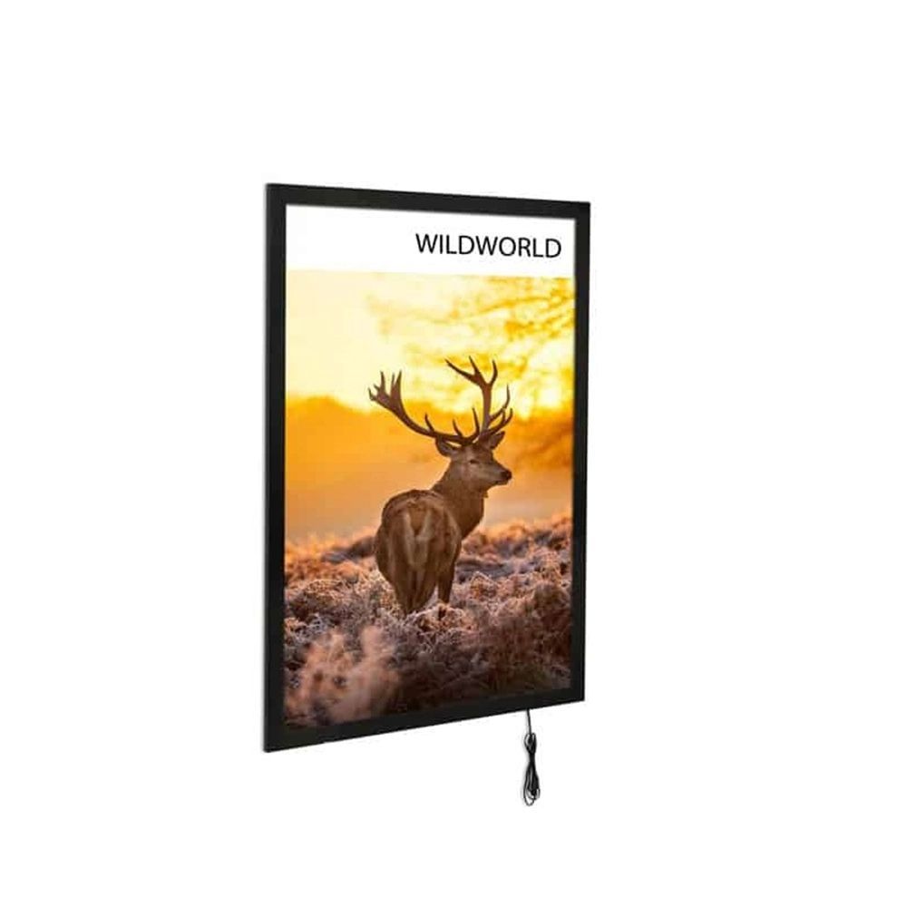 Factory direct led light emitting ultra-thin aluminum picture frame face care poster billboard light box