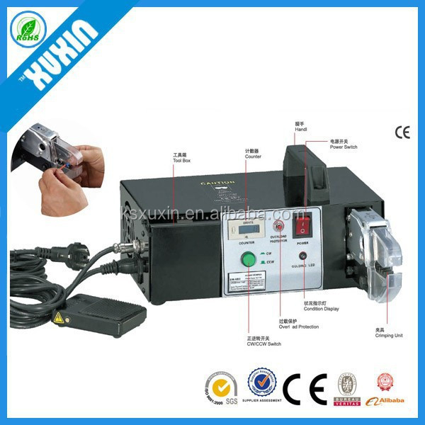 EM-6B3 crimping & cutting & stripping machine for different cable lugs