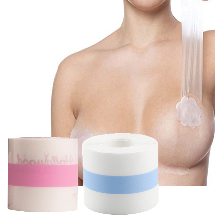 Breast Tape Transparent Boob Tape Boob Push-up Sticky Body Petals Breathable Pasties for Women with Small and Large Boobs