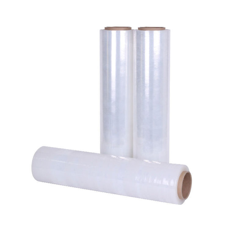 Wholesale Price 15 Pallet Wrap Stretch Film hand Clear Plastic LLDPE Pallet Stretch Film Wrap