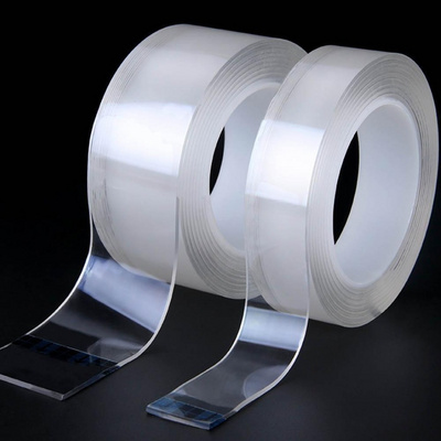 Removable Strong Double Sided Nano Tape for Walls Carpets, Sticky Nano Gel Double Sided Adhesive Tape