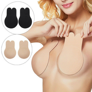 Free Sample Sticky Bra Rabbit Strapless Nipple Cover, Reusable Lift Up Nipple Covers, Rabbit Ears