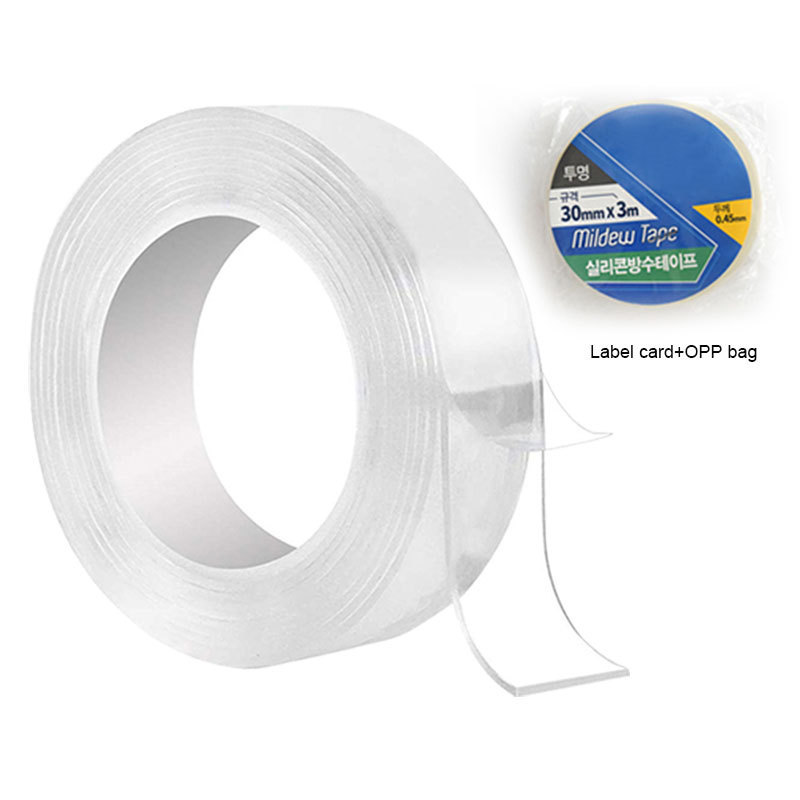 Nano Tape Adhesive Transparent Grip Mounting Tape Strong Sticky for Carpet Photo Frame Poster Nano Suction Tape