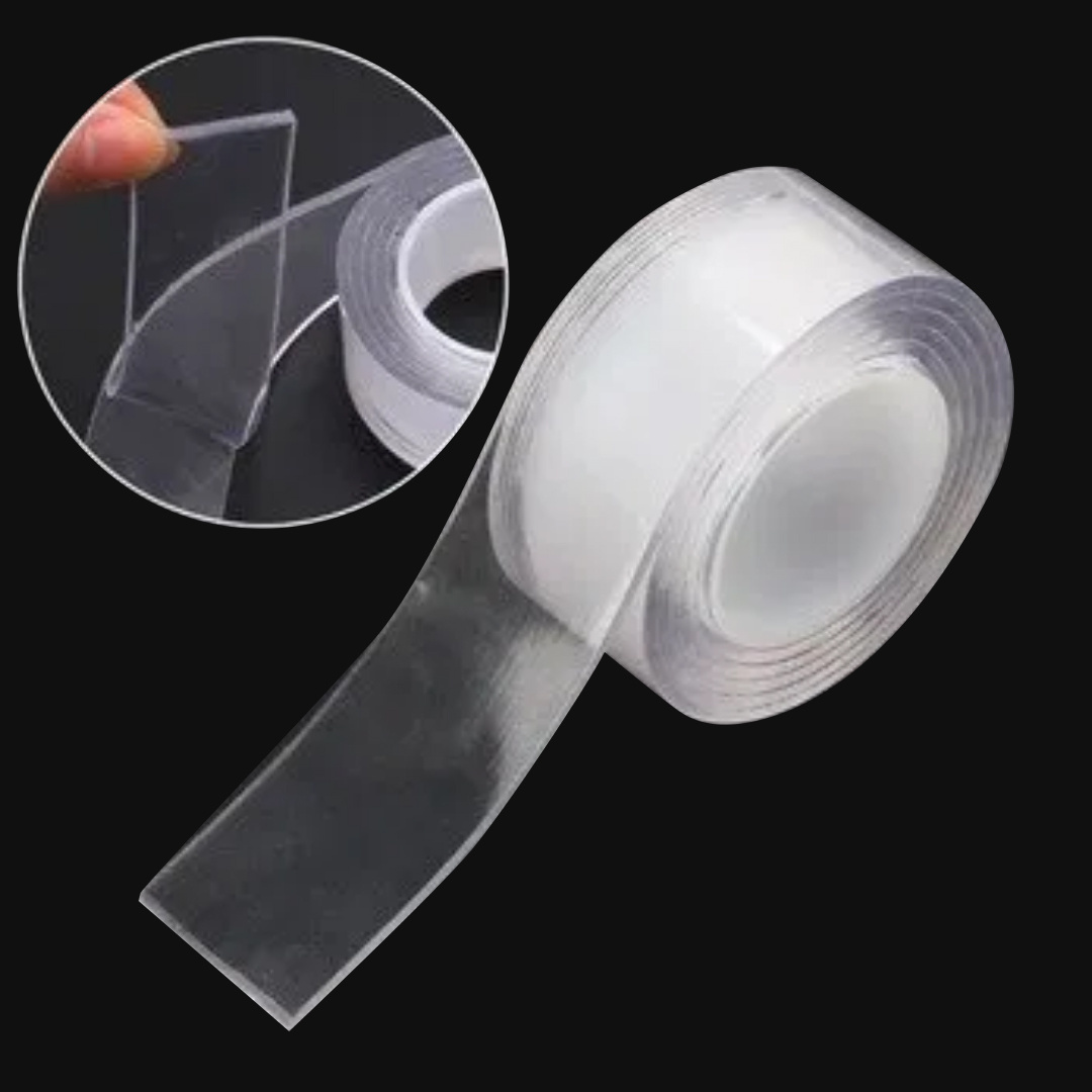 EONBON Multipurpose Removable Adhesive Transparent Grip Mounting Tape, Sided Nano Tape Reusable Nano Tape Strong Adhesive