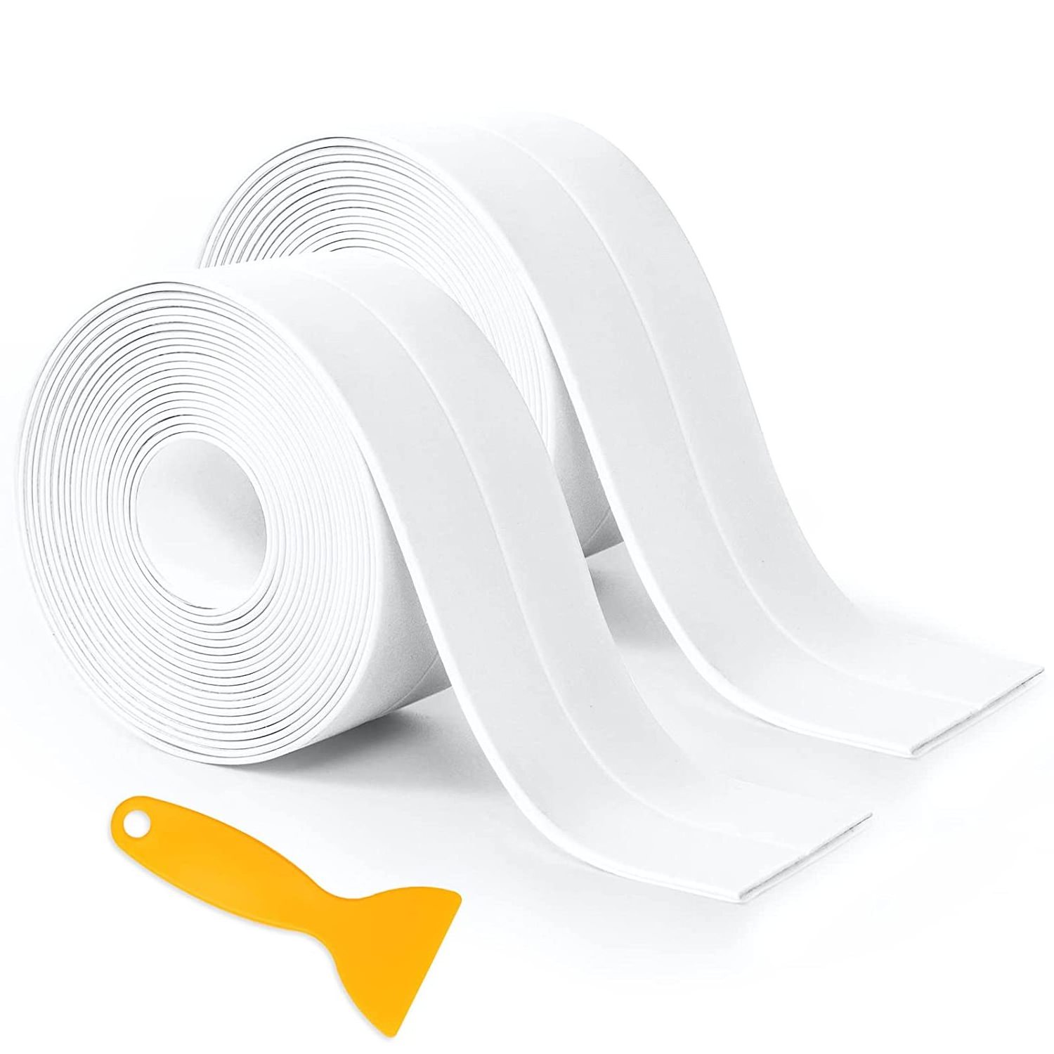 EONBON Waterproof Caulk Strip Flexible Self Adhesive Sealing Tape for Kitchen Bathroom Shower Floor Wall Seam