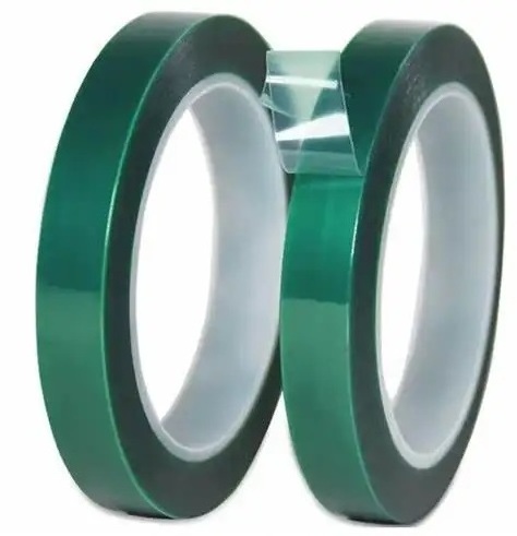 EONBON High Temp Green Polyester Masking Heat Tape Not Cut Green Polyester Hi-Temp Masking Tape For Powder Coating