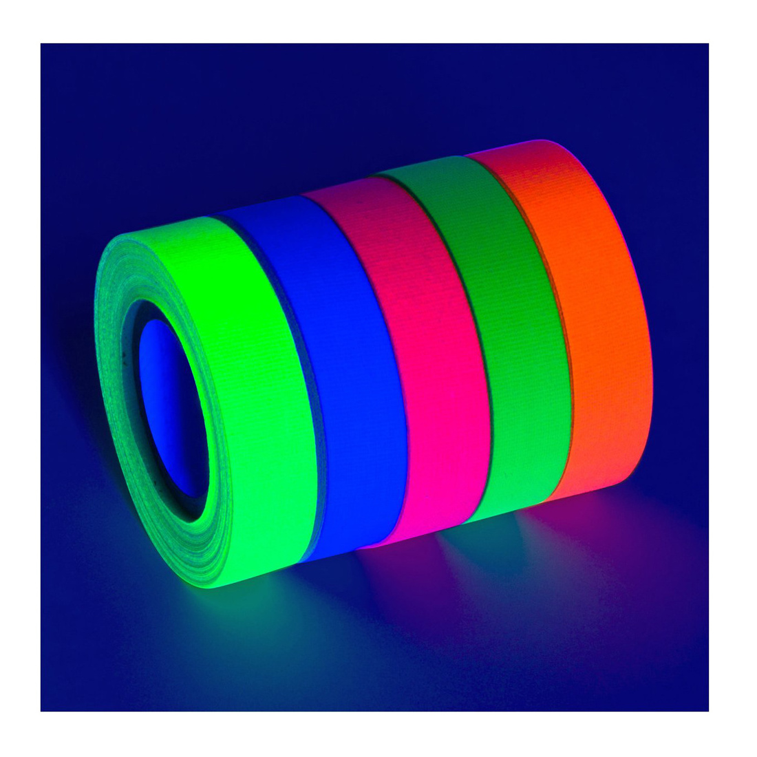 Blacklight Reactive Glow Tape UV Fluorescent Black Light Room Decor, Decorations for Luminous Glow Party Neon Tape