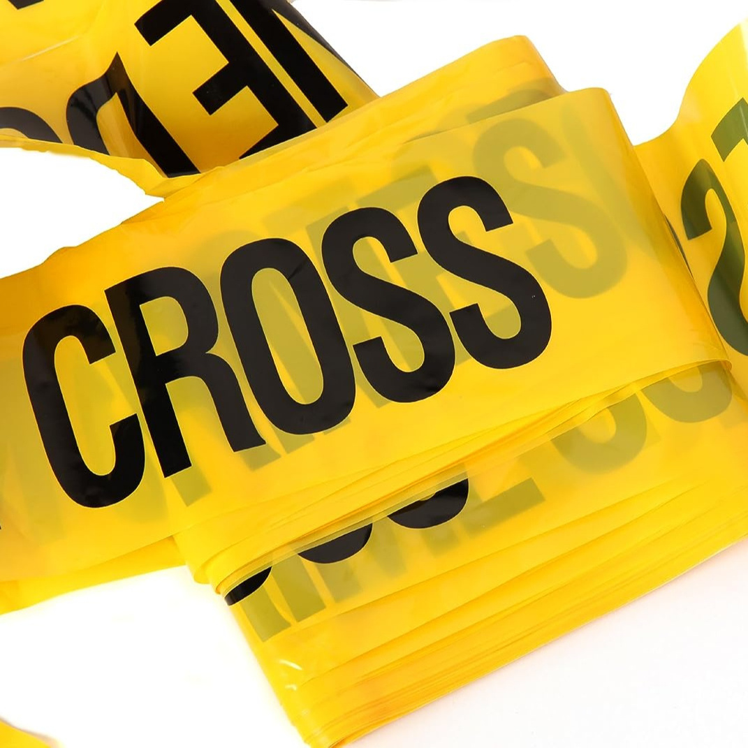 EONBON Crime Scene Do Not Cross Barricade Tape For High Visibility Tear Resistant Design Yellow Crime Scene Tape