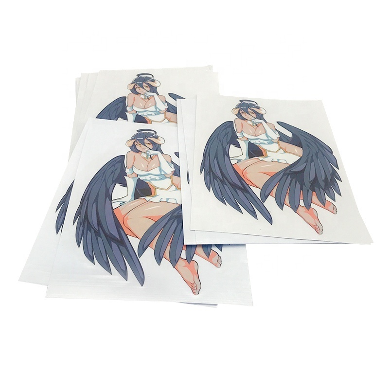 Hot sell PVC vinyl 140gsm self adhesive anime sticker decal for Cute Decorative Gift