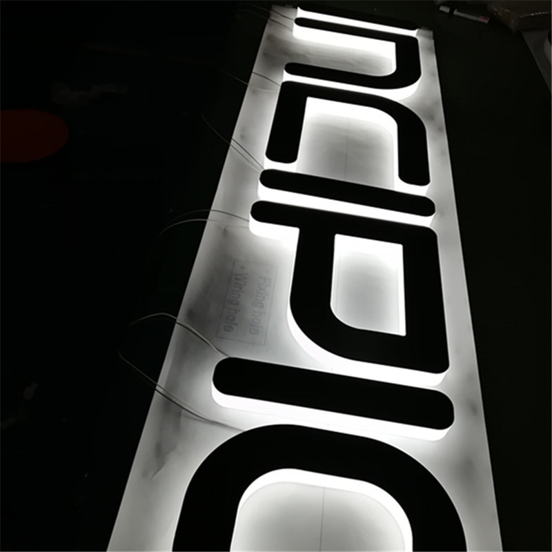 3d Acrylic backlit acrylic signs logos 3d Led light sign for retail shop