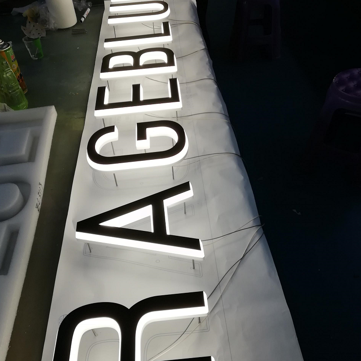 3d Acrylic backlit acrylic signs logos 3d Led light sign for retail shop