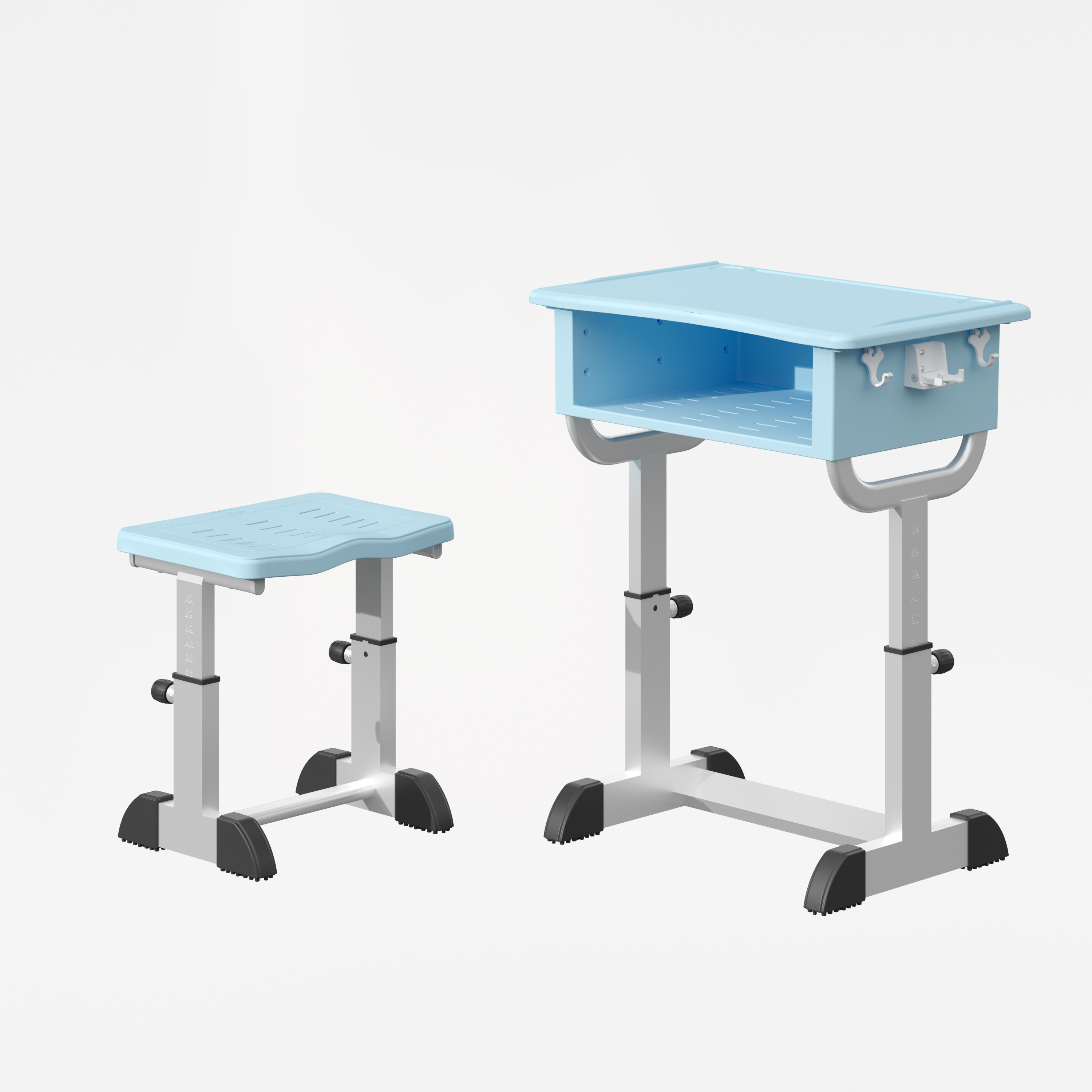 YJ Custom Erogomic Learning Bench And Desk For School Desk With Adjustable Height