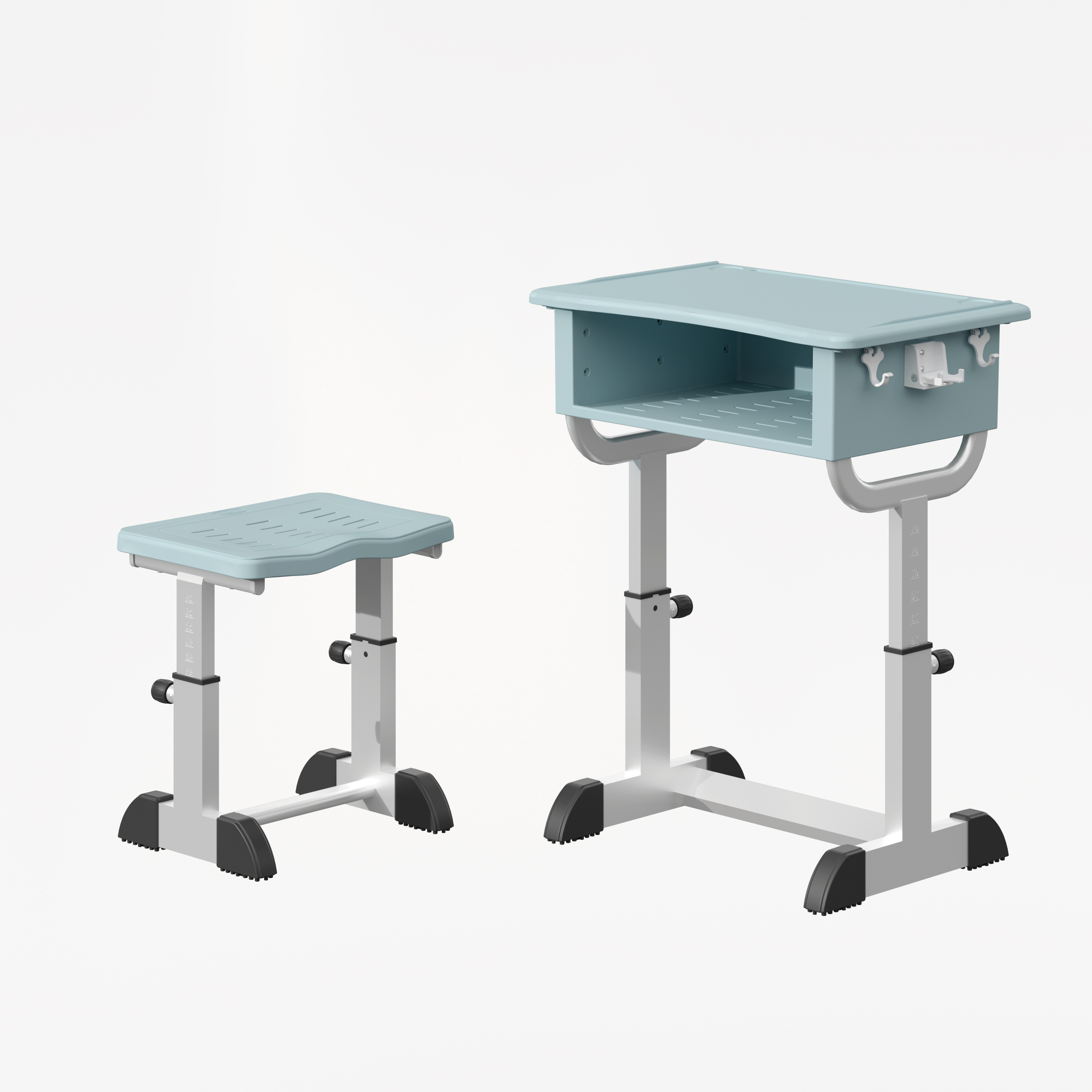 YJ Custom Erogomic Learning Bench And Desk For School Desk With Adjustable Height