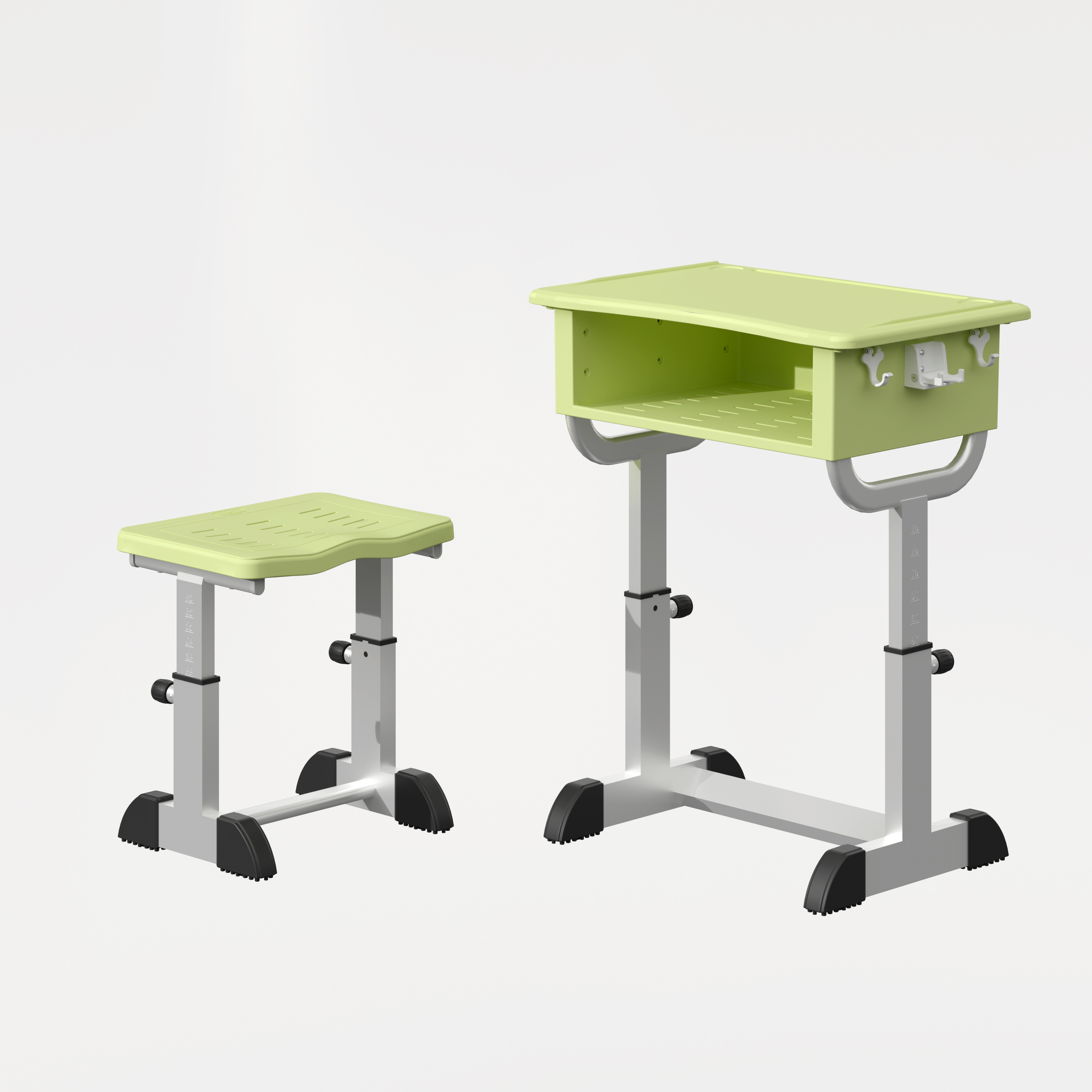 YJ Custom Erogomic Learning Bench And Desk For School Desk With Adjustable Height