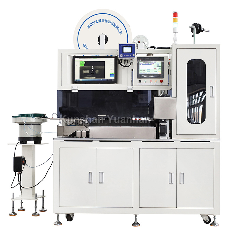 Fully wire-single-head and shelling Housing insertion machine wire strip twist tin dip terminal crimp machine