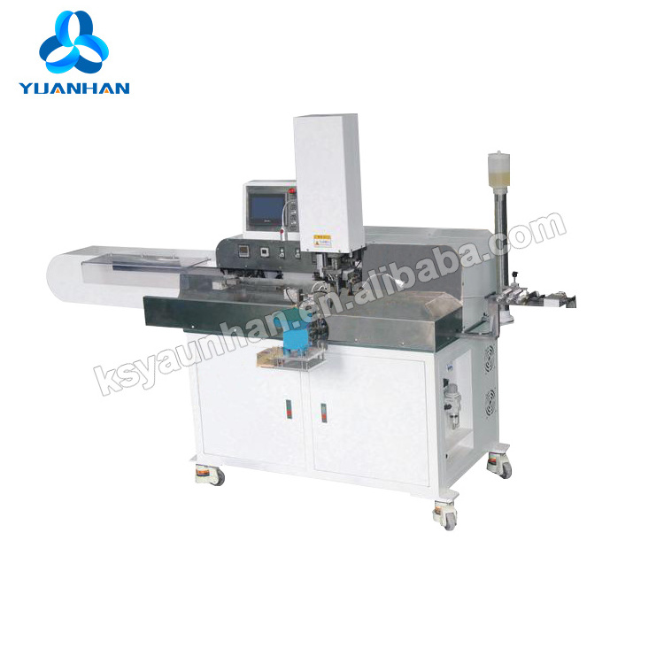 Fully Automatic Cable Piercing Crimping Machine Cable Wire Cutting Stripping One Side Twisting Tinning Another Side Crimping