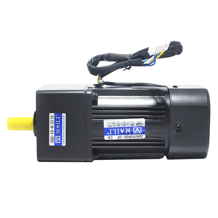 5RK40GU three phase 220V 380V 50Hz 60Hz single phase ac gear motor with speed controller