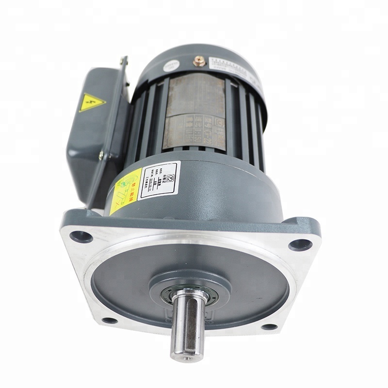 CH Horizontal three phase geared motor 0.75KW 1HP  50HZ 60HZ ratio 3 low speed AC gear motor