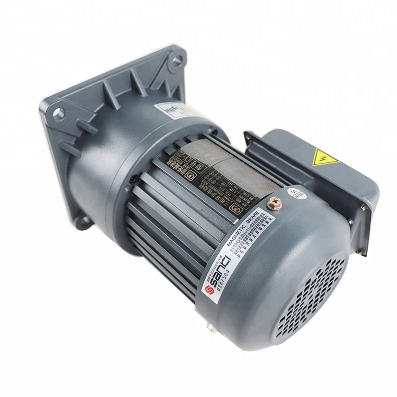 CH Horizontal three phase geared motor 0.75KW 1HP  50HZ 60HZ ratio 3 low speed AC gear motor