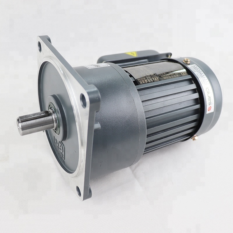 CH Horizontal three phase geared motor 0.75KW 1HP  50HZ 60HZ ratio 3 low speed AC gear motor