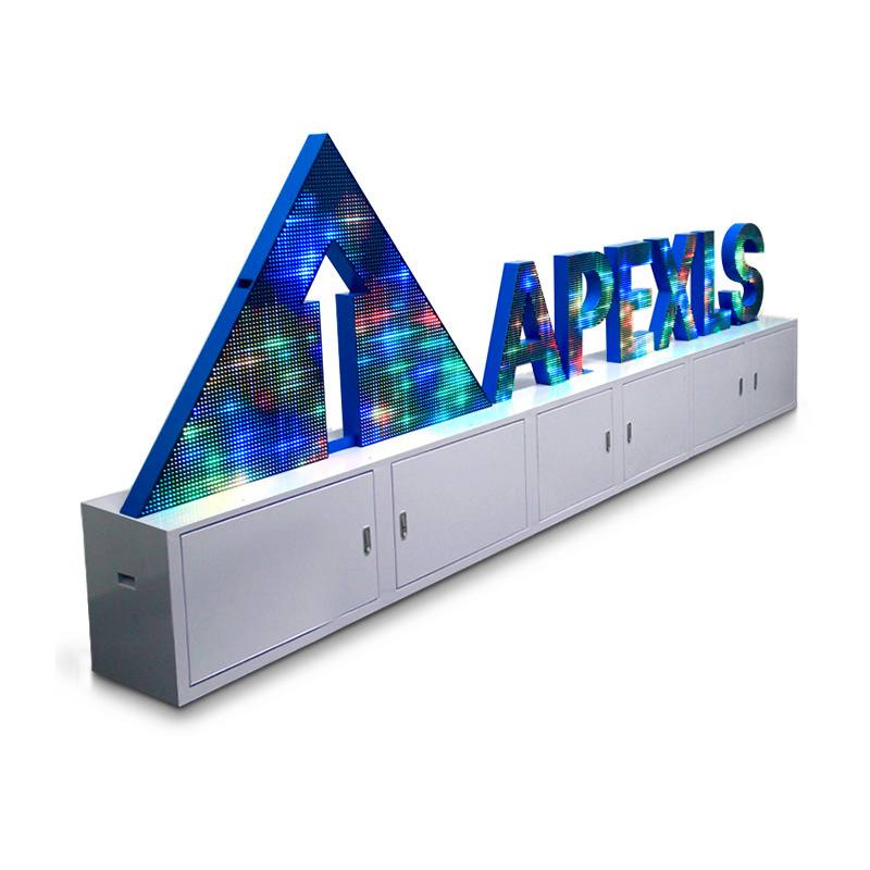 Full color Digital Signage Customized Led display creative Advertising Name Signs 3d Letter Sign Boards Advertisement  screen