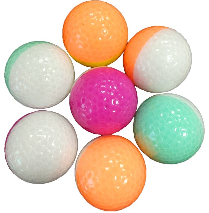 two tone crystal practice Golf Ball