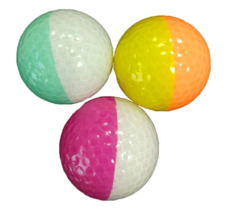 two tone crystal practice Golf Ball