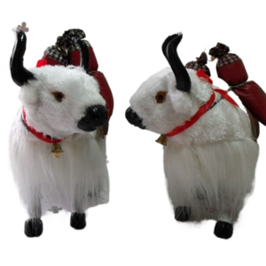 Tibetan Characteristics Stuffed Animals Simulated Yak Model For Family Office Restaurant Hotel Indoor Window Desktop Decorations