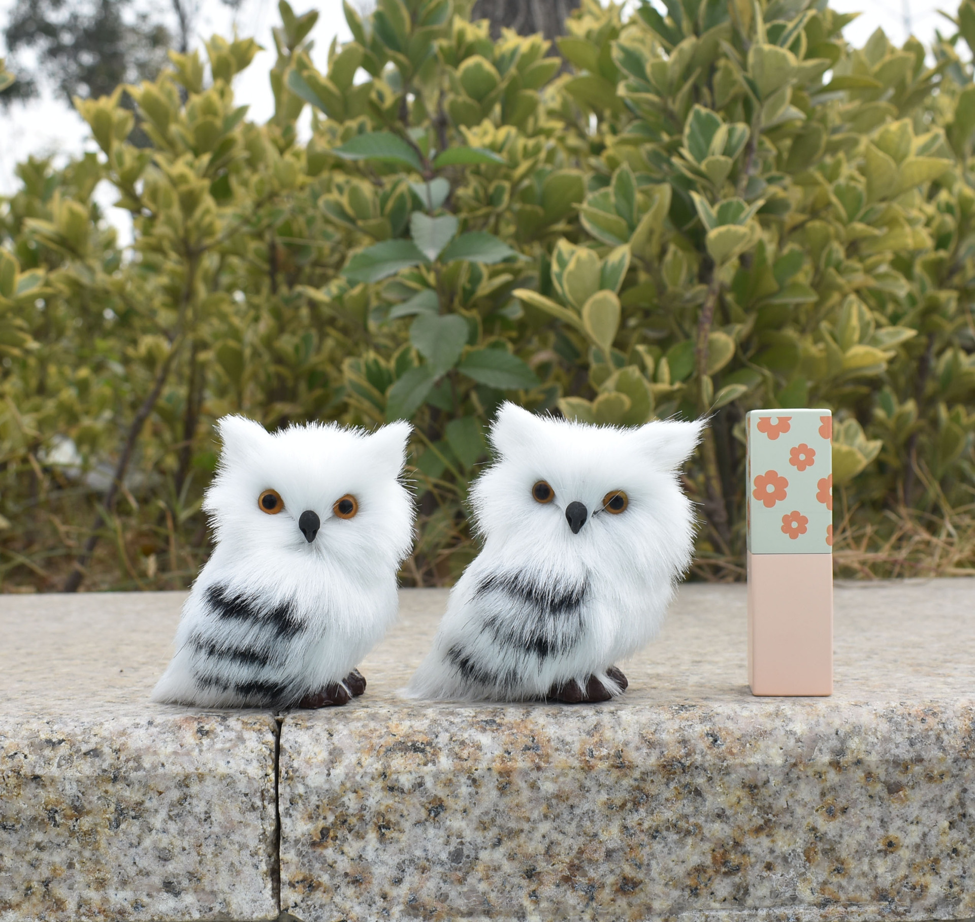 Simulated Owl Christmas Decorations Tree Pendant Small Animal Model Crafts Artificial Fur Realistic Owl Home Ornaments