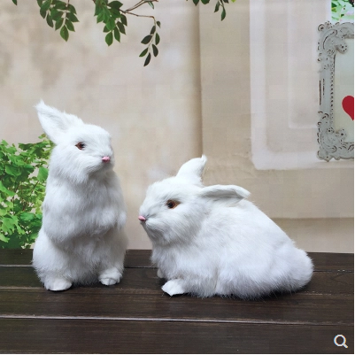 Wholesale Factory price White Long Ear Rabbit Plush Stuffed Bunny toys