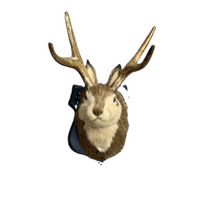 Wall Hanging Simulation Animal Head Jackalope Bunny Domestic  Rabbit Craft For Hone  Decorations