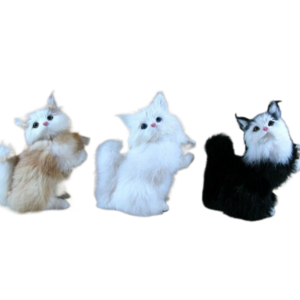 Unique Christmas Gifts For Kids Simulated Cute Small Cat Model Handmade Stuffed Animals For Christmas Home Desktop Decoration