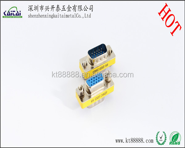 db male to db female connector 9pin mini gender changer